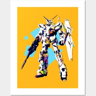 Unicorn Gundam Popart Posters and Art